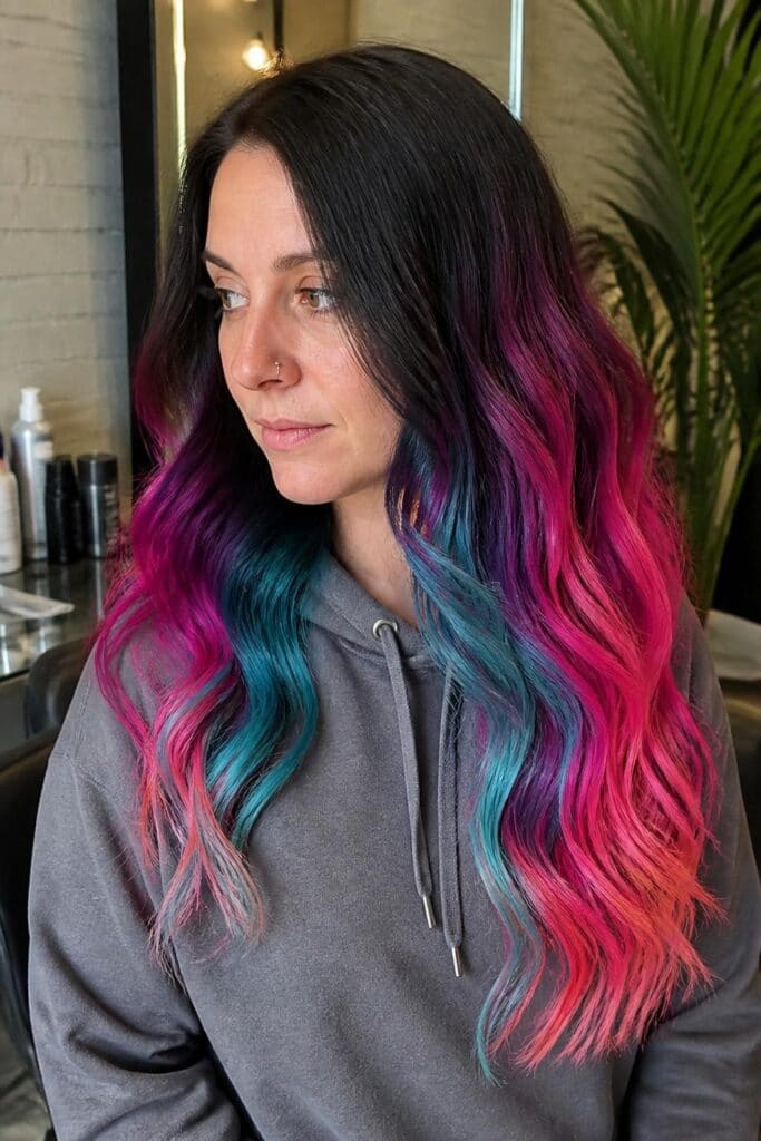 Dark Roots with Bright Ends Calico