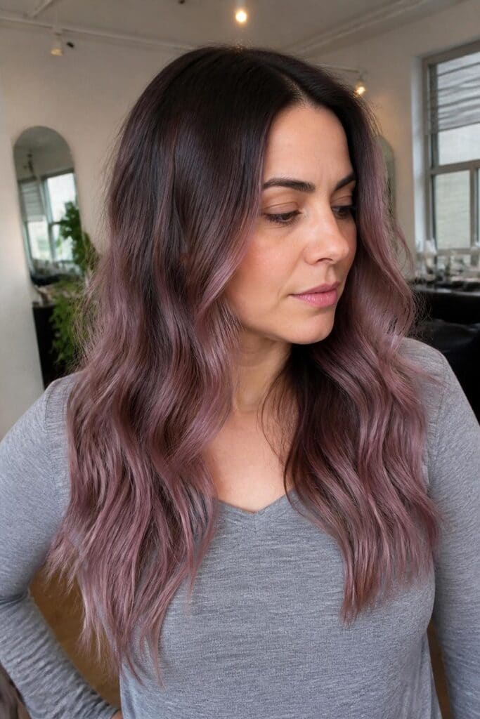 Dusty Mauve with Shadow Root