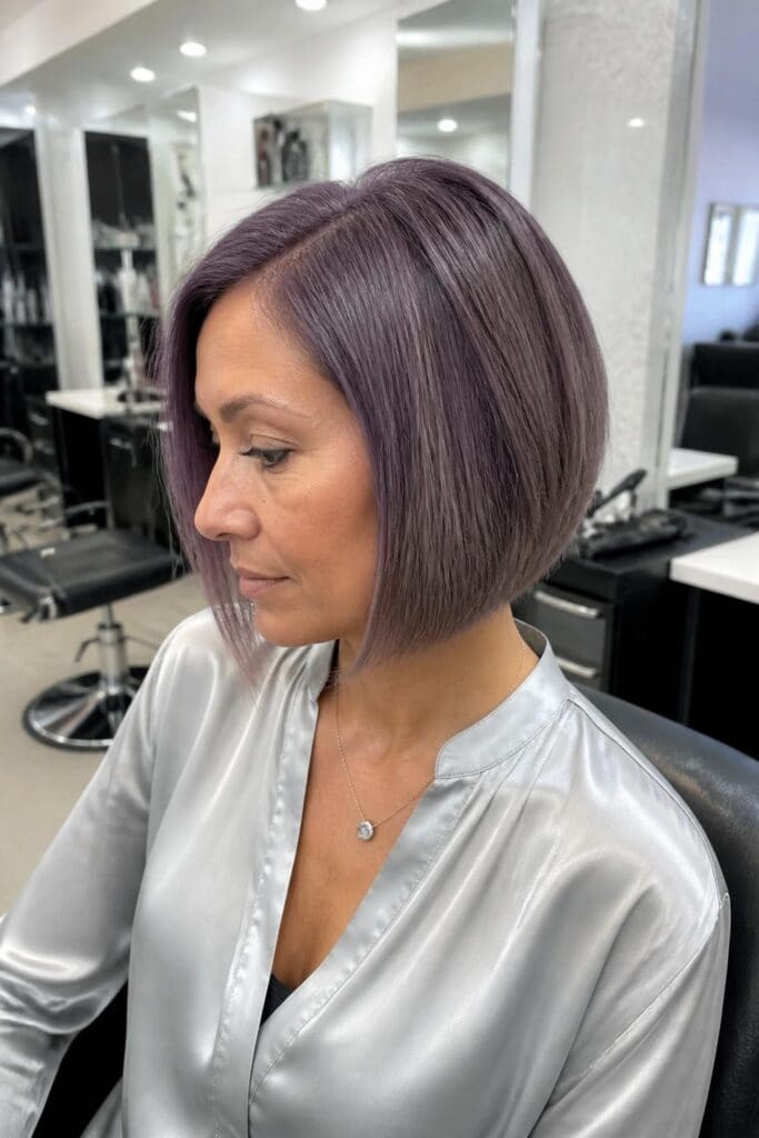 Dusty Mauve with Silver Undertones