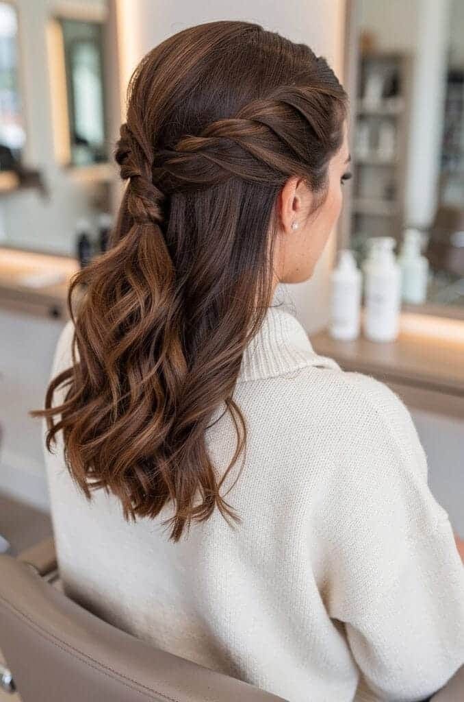 Fishtail Half Up