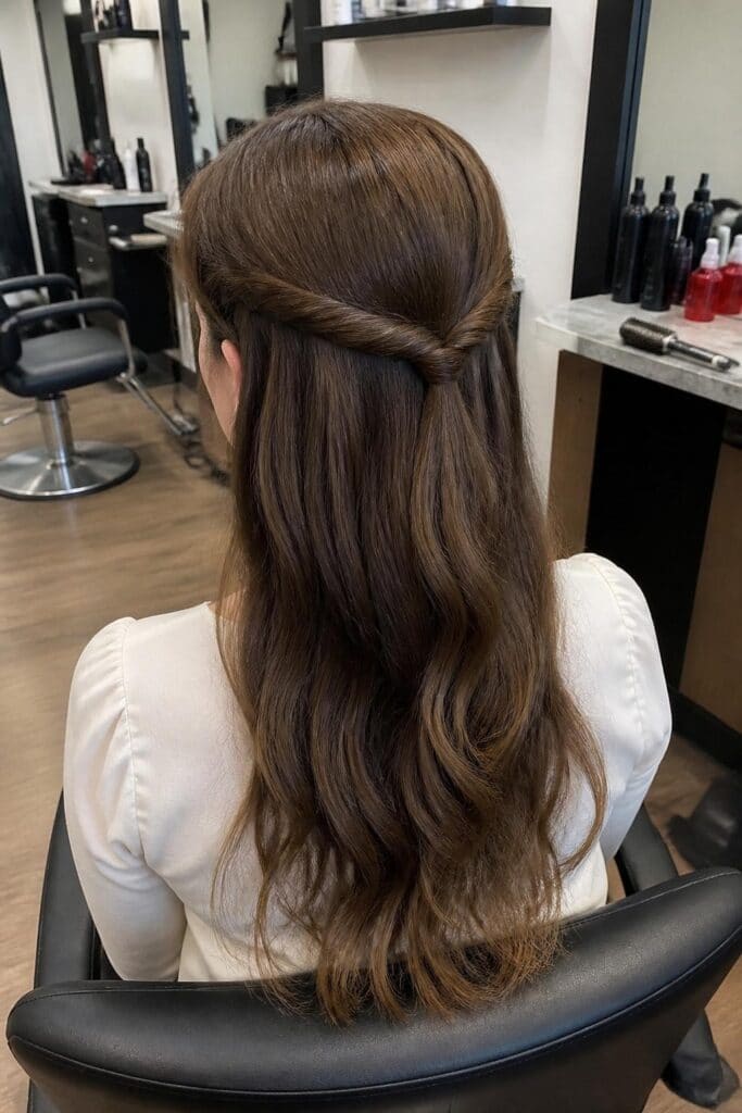 Half-Up Twisted Crown