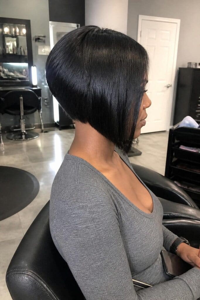 Inverted Bob with Stacked Back