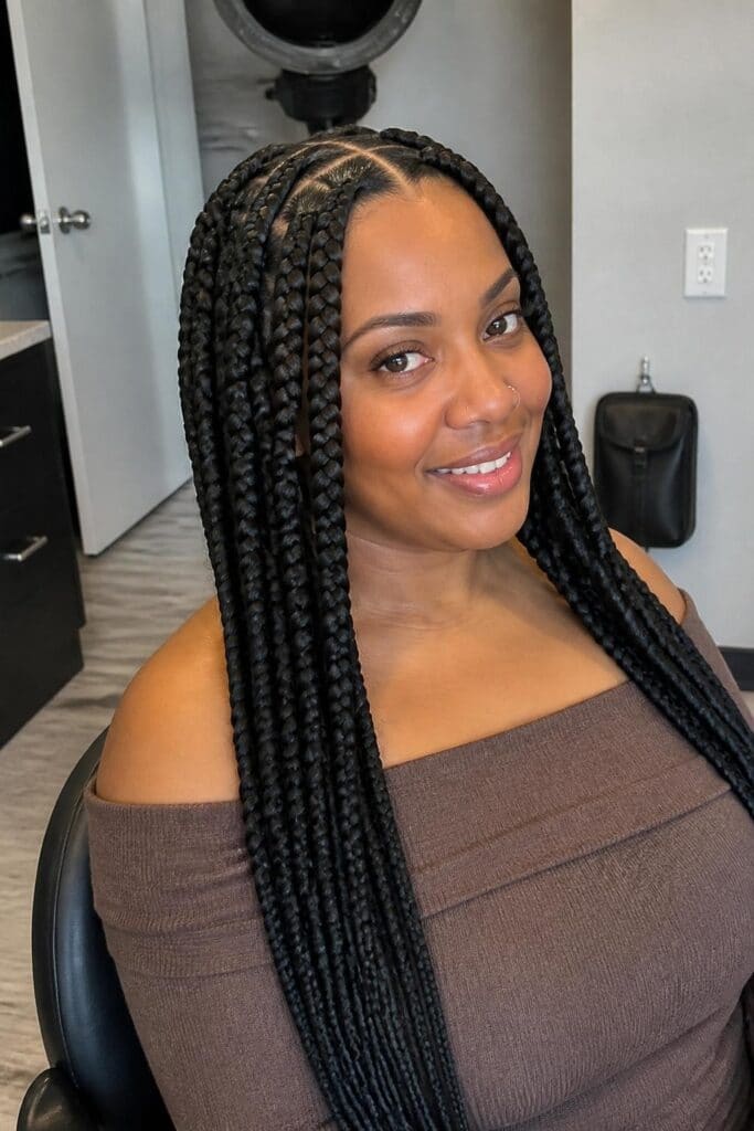 Jumbo Knotless Box Braids