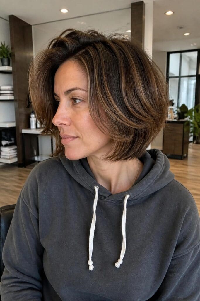 Layered Bob with Volume