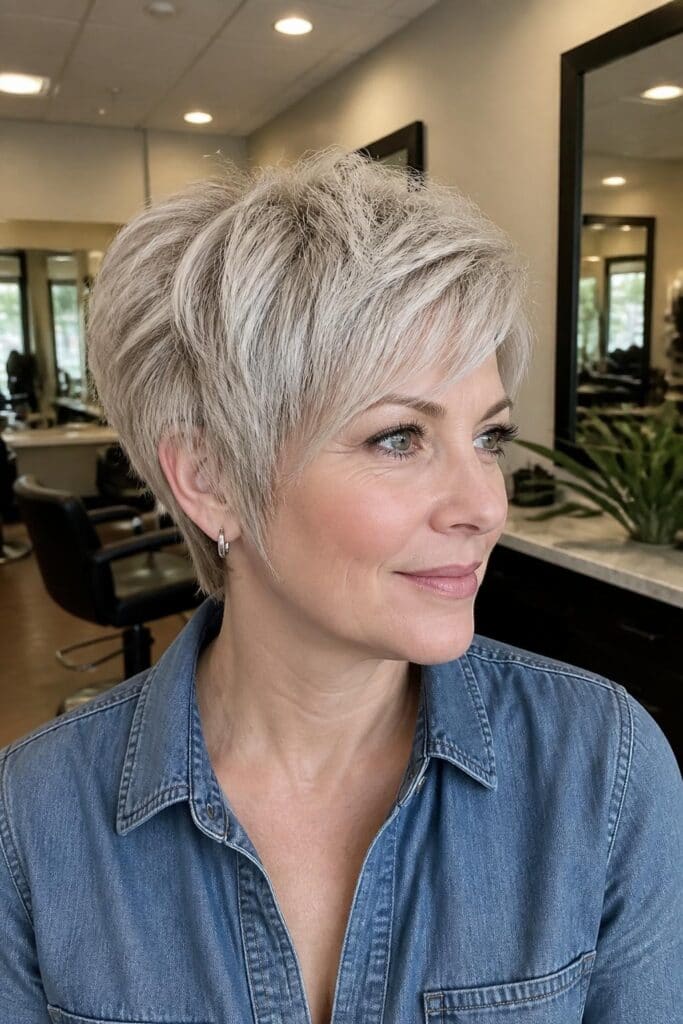 Layered Pixie for Heart Faces
