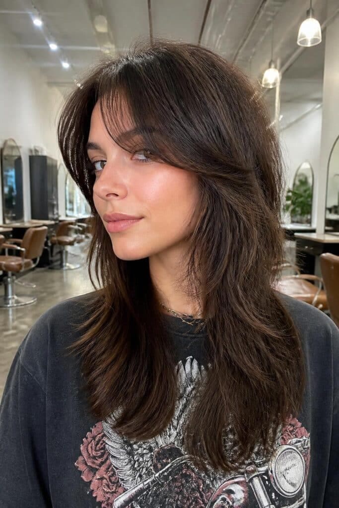 Layered Shag for Heart Faces