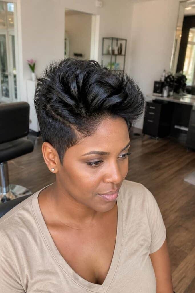 Pixie with Volume on Top