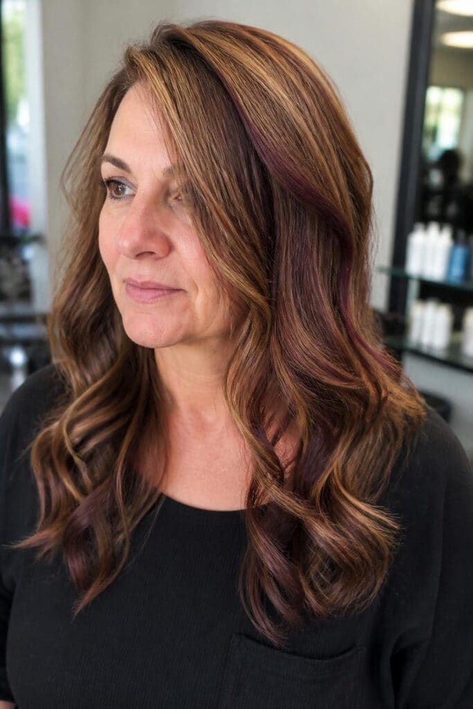 Plum Lowlights for Dimension