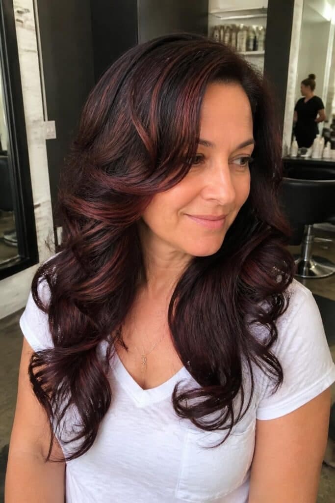 Plum with Copper Accents