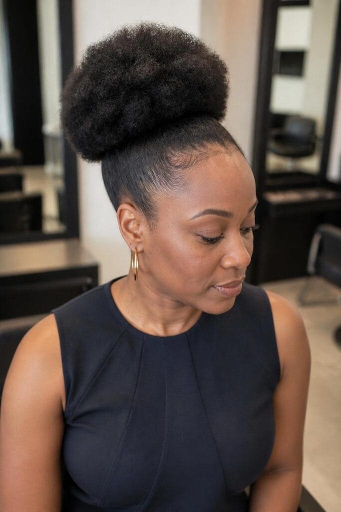 Puff on Short Natural Hair