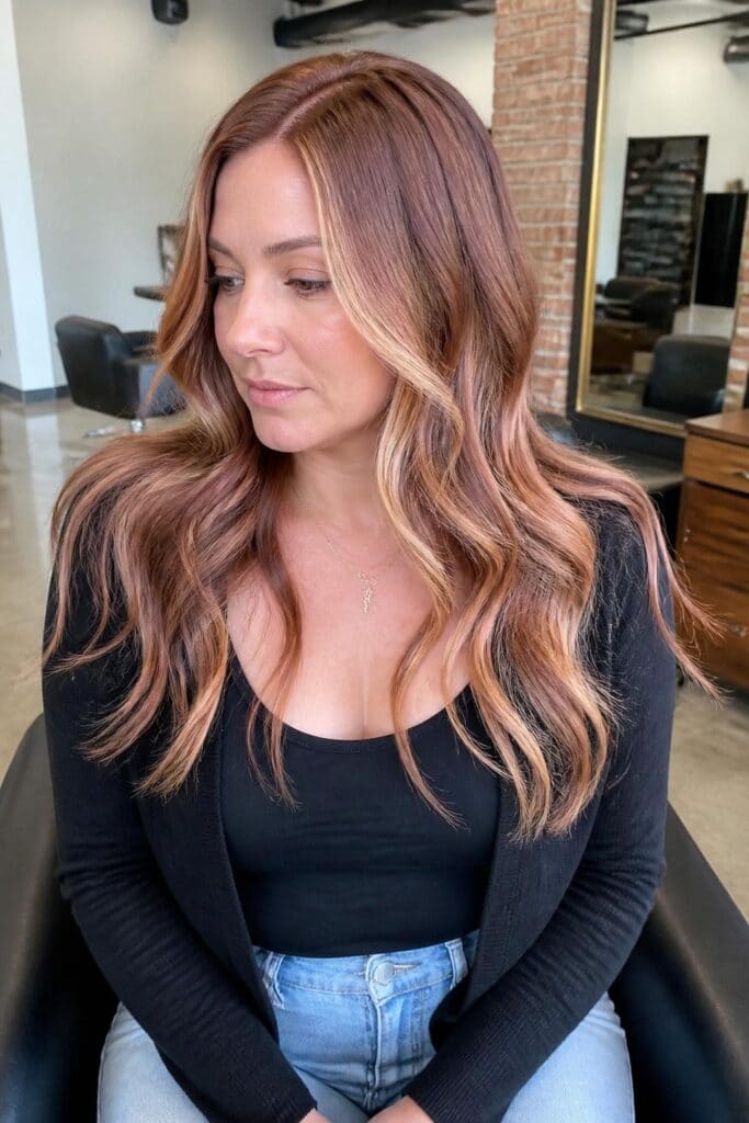Rose Brown with Blonde Babylights