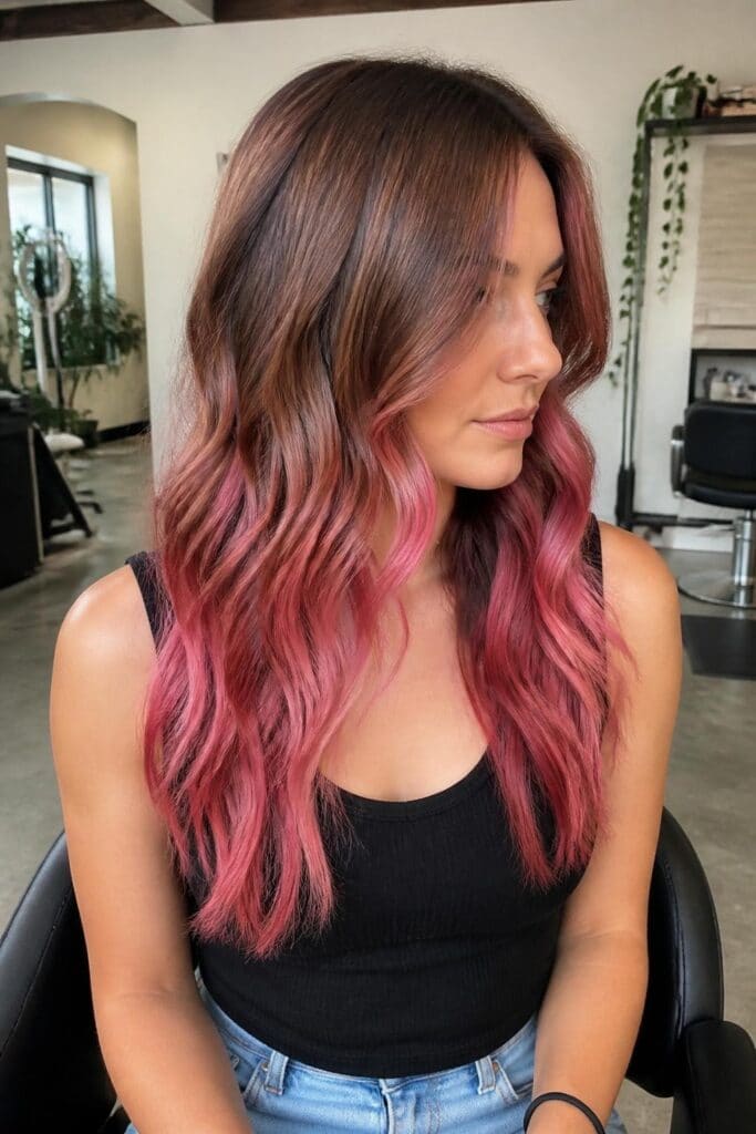 Rose Brown with Pink Ends