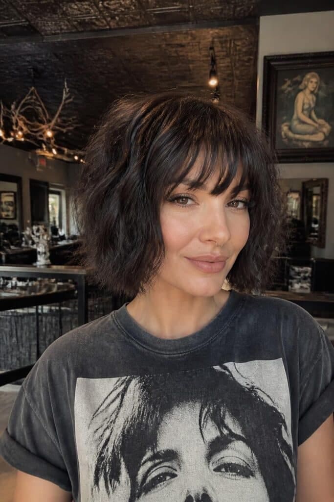 Shaggy Bob with Choppy Bangs