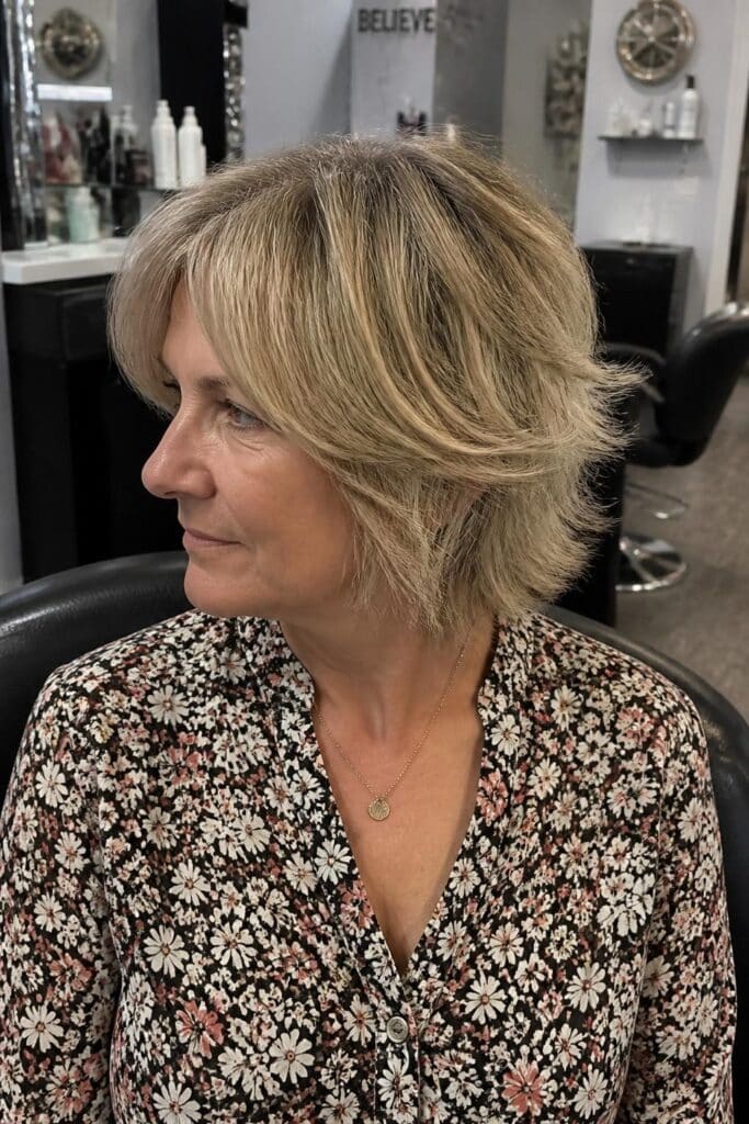 Short Shag with Curtain Bangs