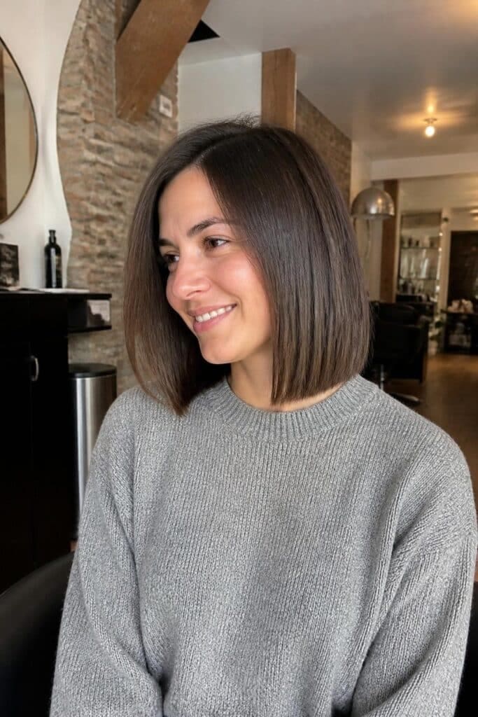 Shoulder-Length Blunt Cut