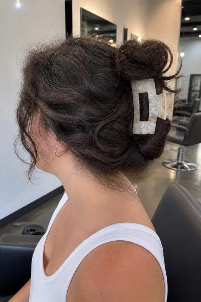 Simple Claw Clip Updo