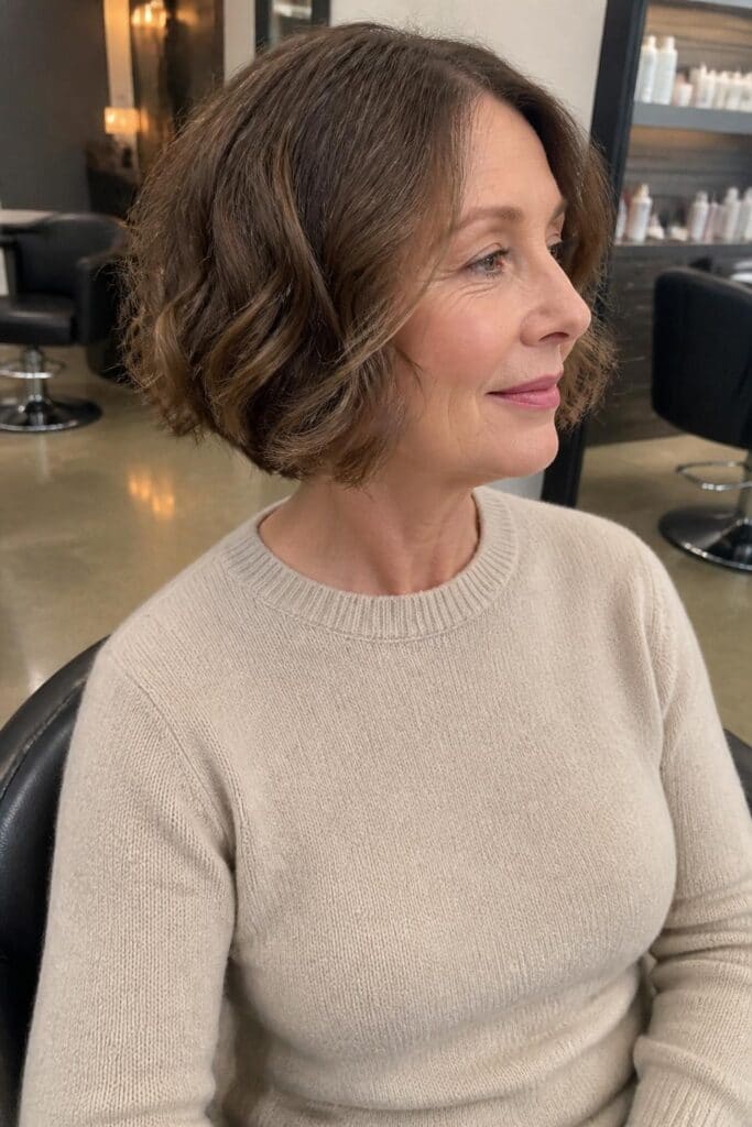 Sleek Bob with Soft Waves