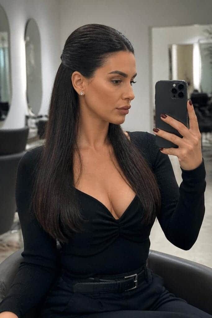 Sleek Half-Up Half-Down