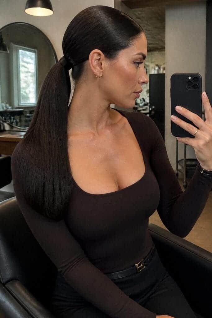 Sleek Low Ponytail