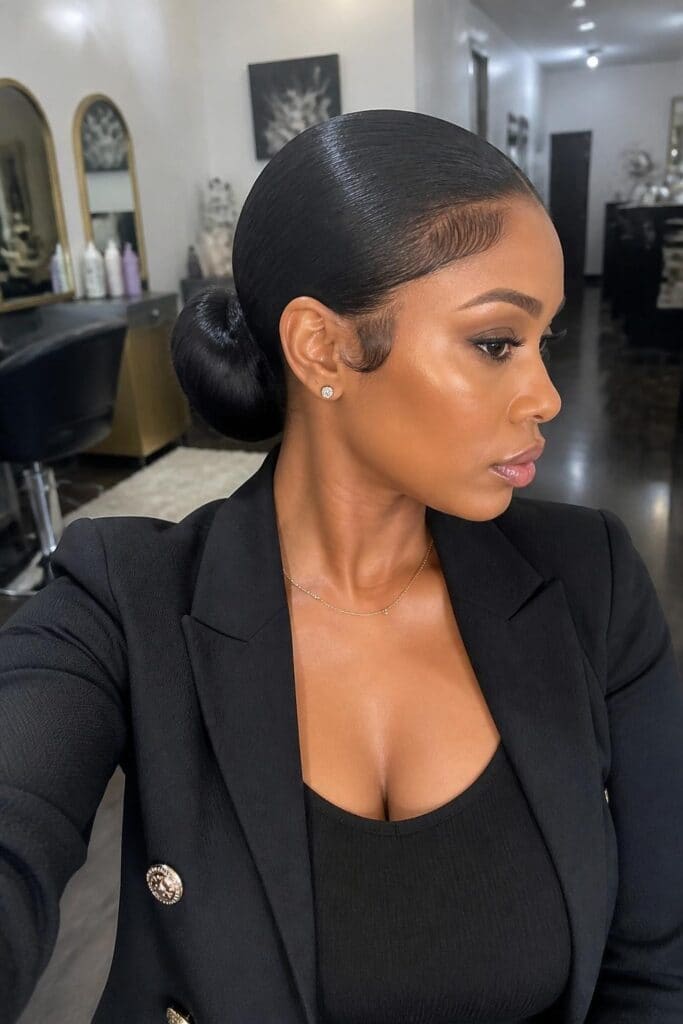 Slick Low Bun