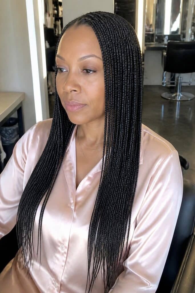 Slim Braids with Weave