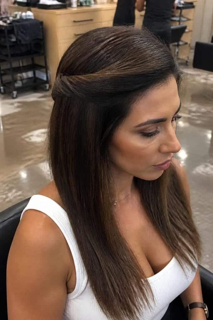 Straight Hair with a Twist