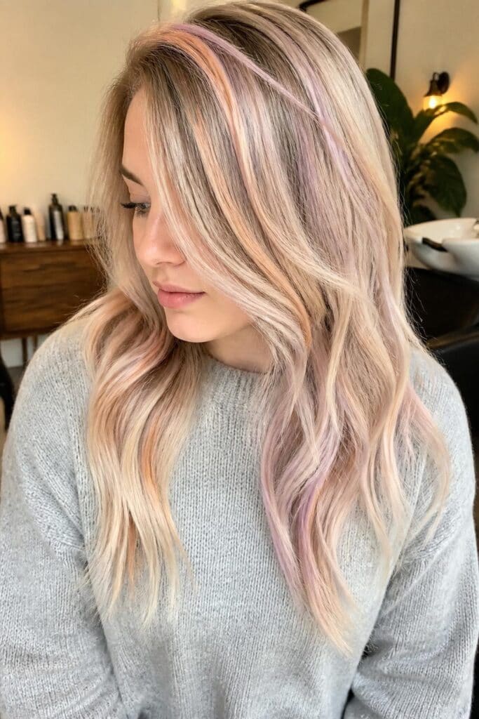 Subtle Calico with Blonde Base