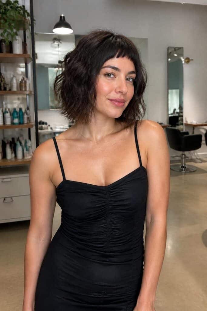 Textured Bob with Baby Bangs