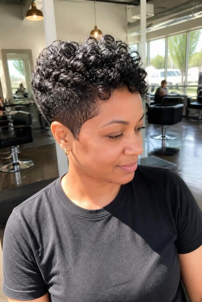 Textured Pixie with Curls