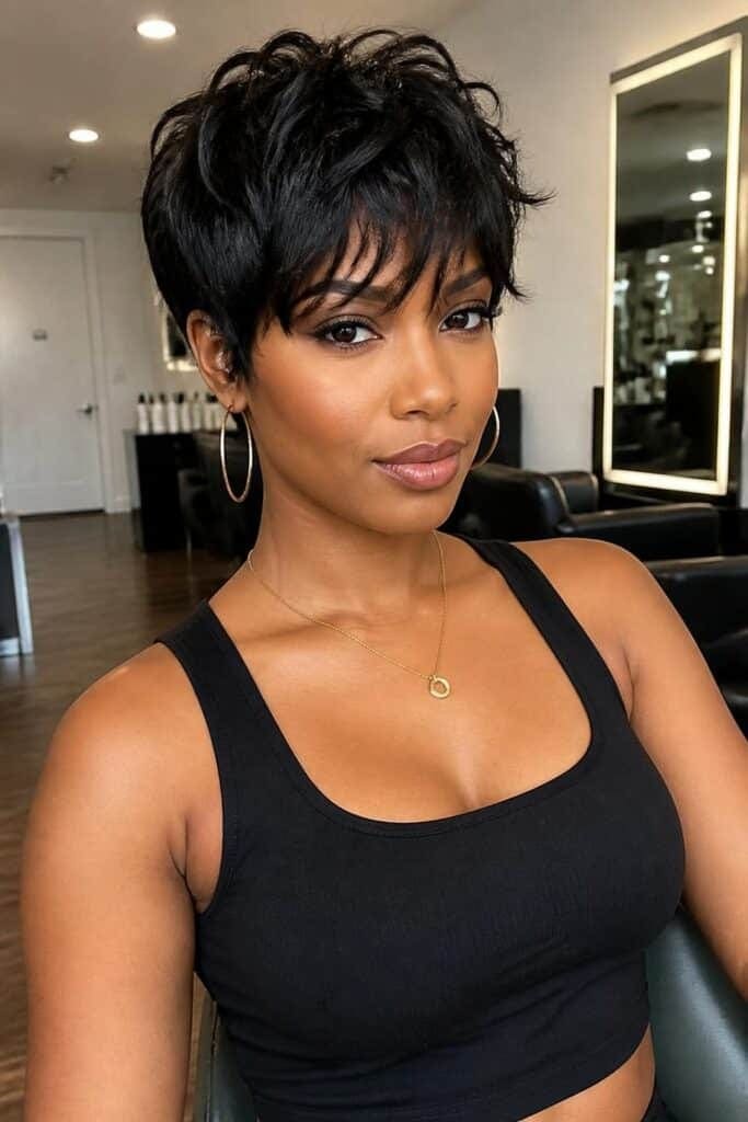 Textured Pixie with Tousled Bangs