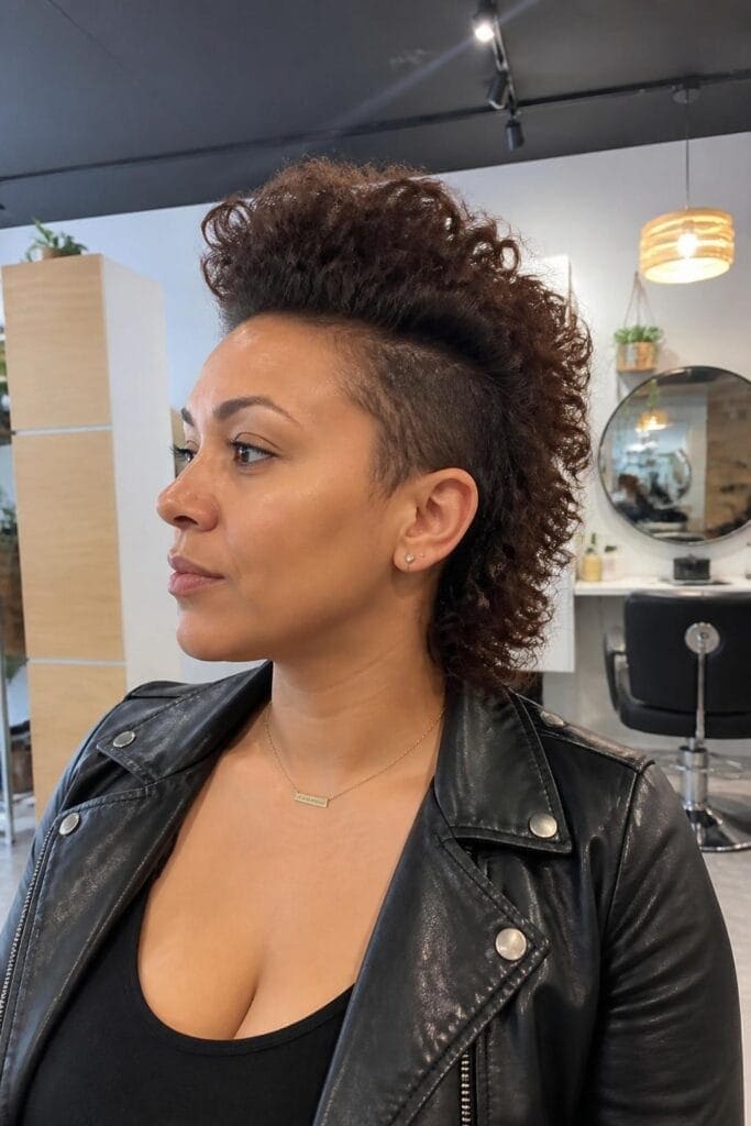 The Curly Faux Hawk