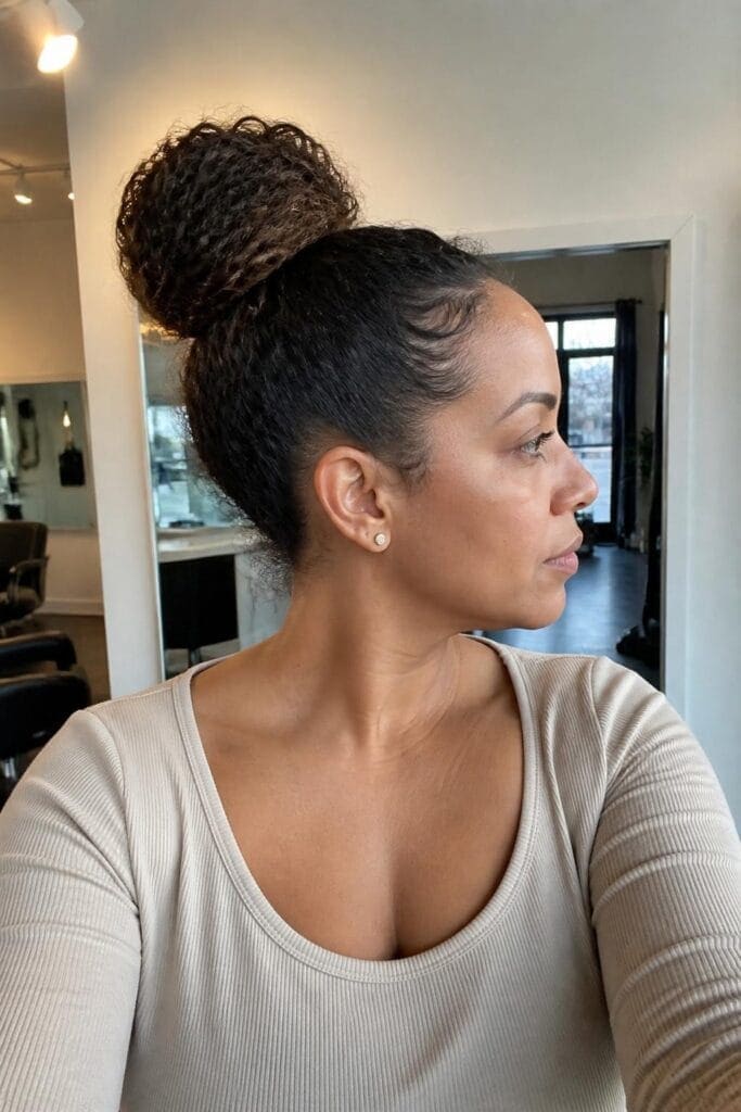 The Curly Sock Bun