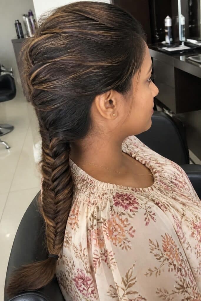 The Fishtail Braid Ponytail
