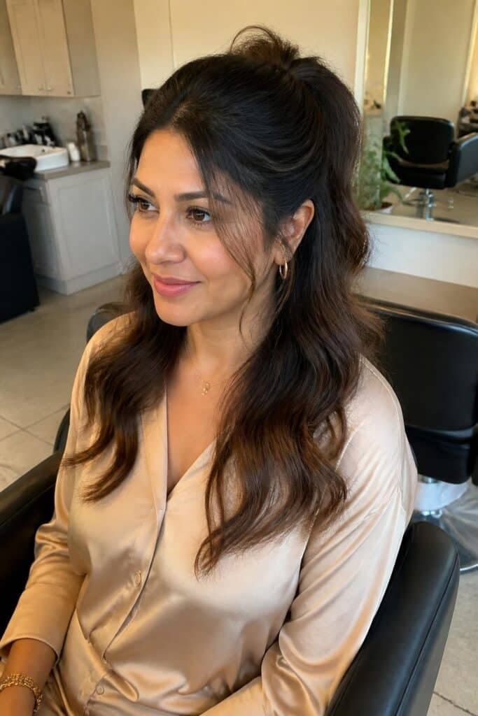 The Half-Up Ponytail