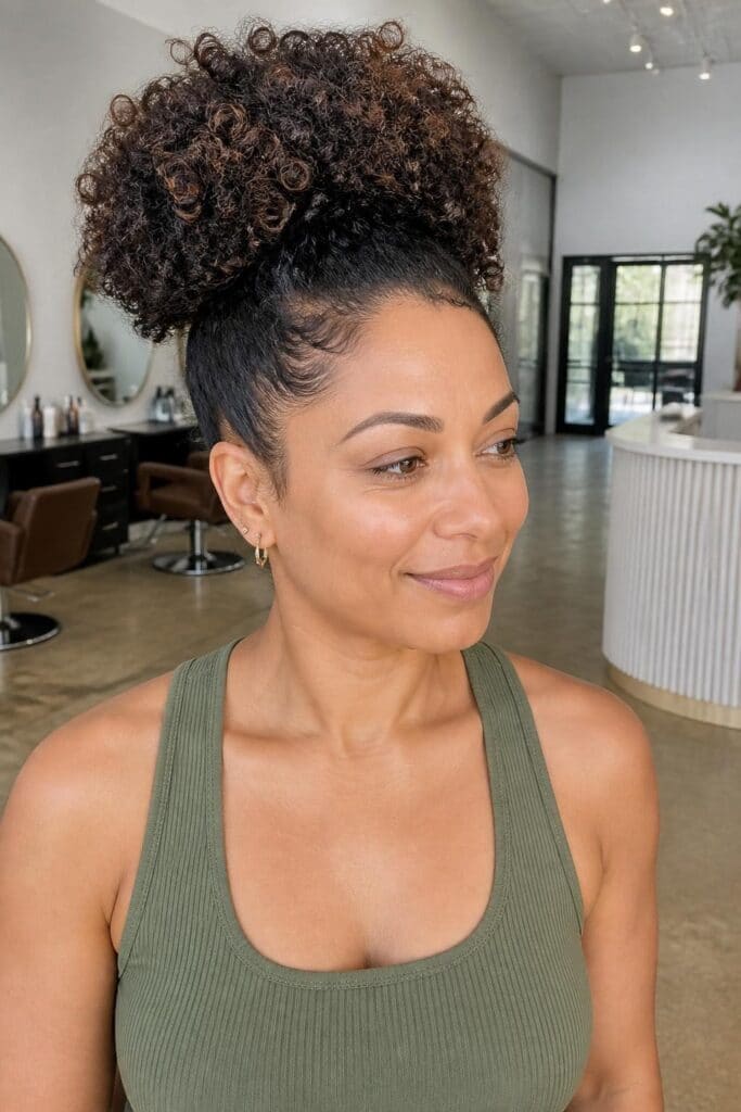The High Puff with Defined Curls