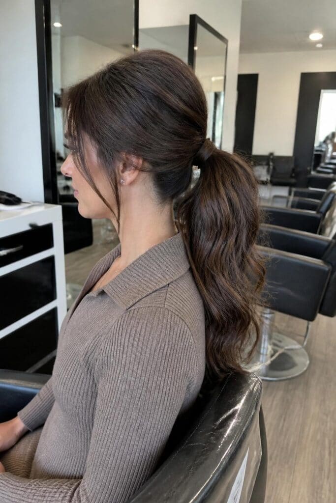 The Low Ponytail with Volume