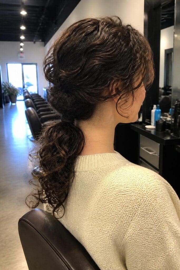 The Low Twisted Ponytail