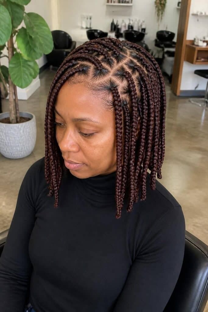 Triangle Box Braids