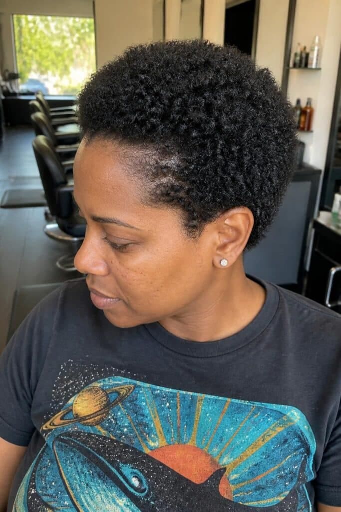 TWA with Defined Curls