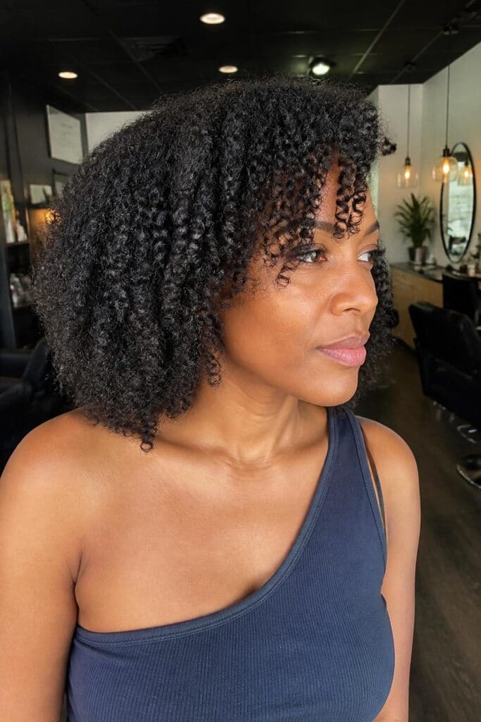 Twist-Out with Stretched Curls