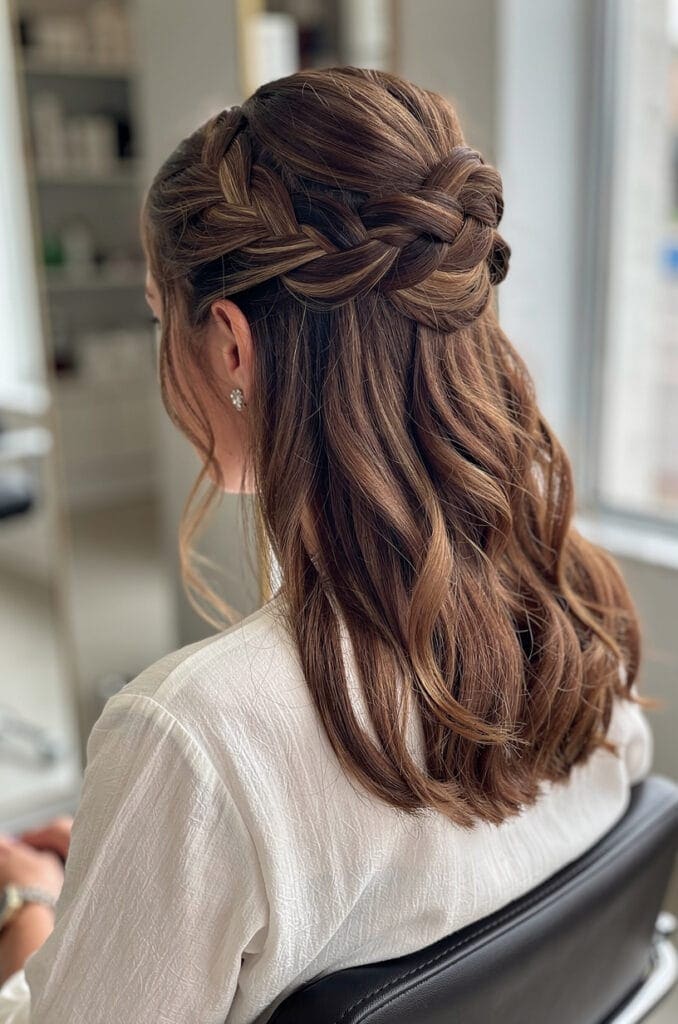 Twisted Half Up Crown