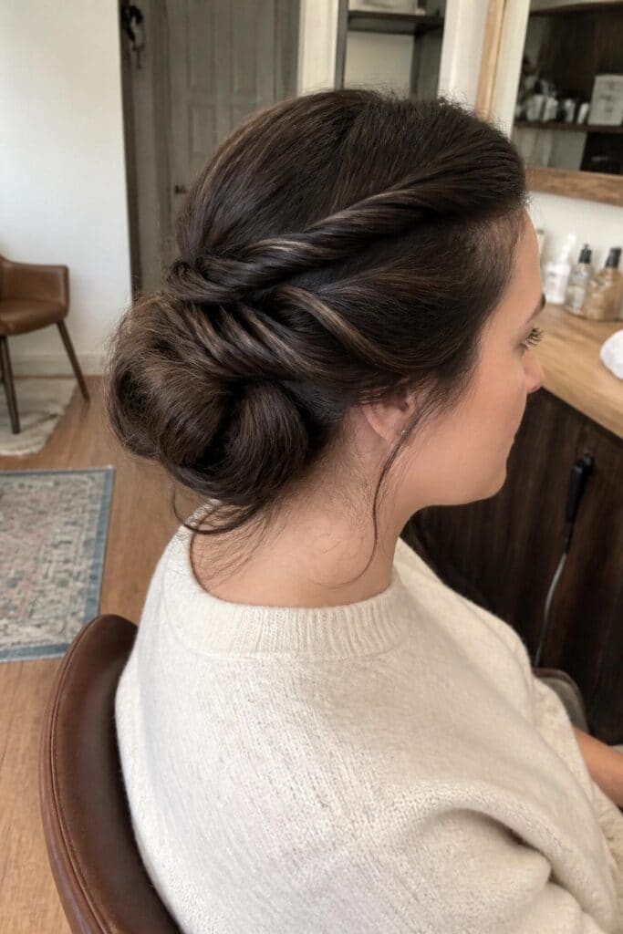 Twisted Low Bun