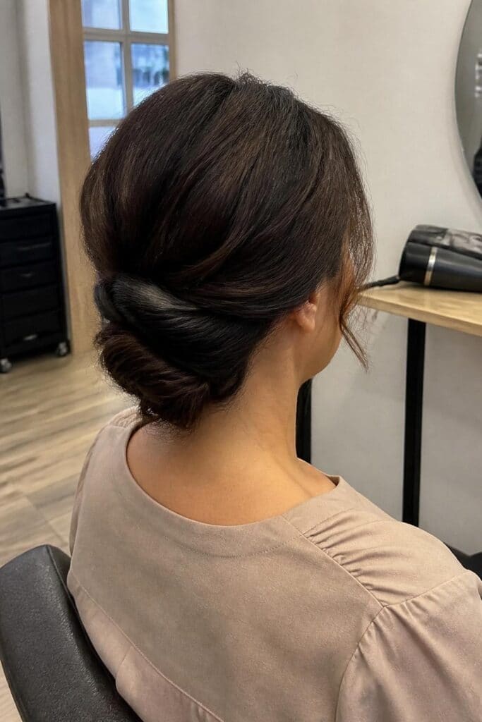 Twisted Low Bun