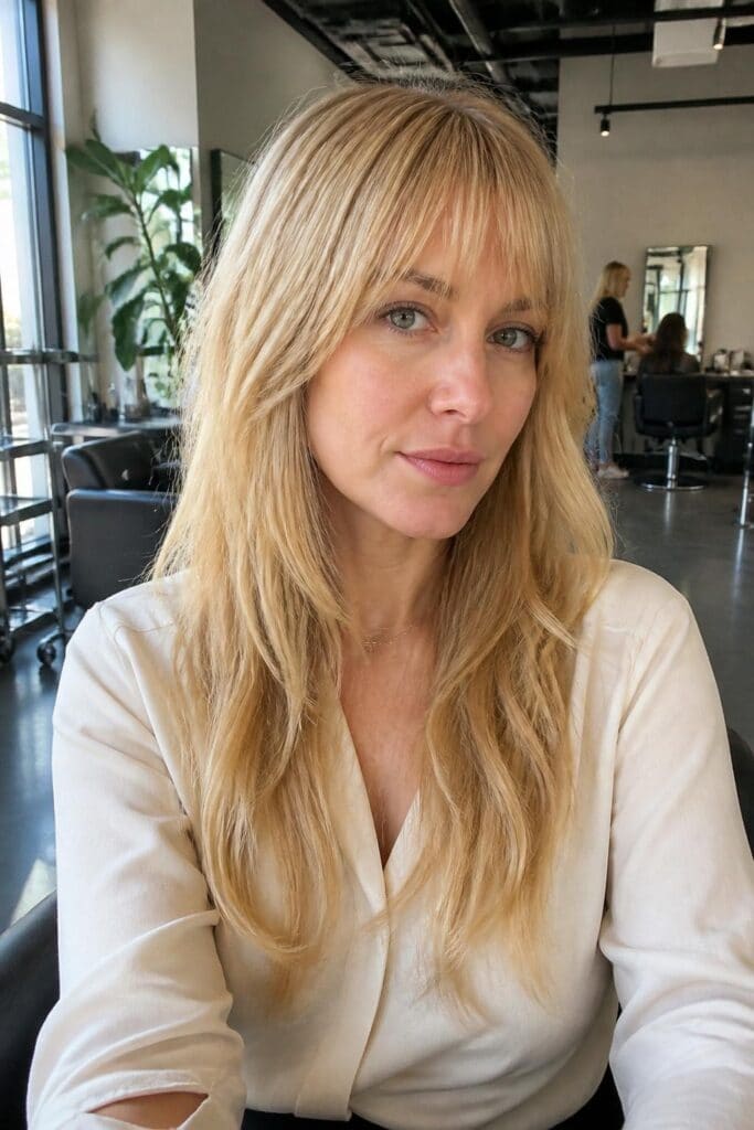 Wispy Bangs with Long Hair