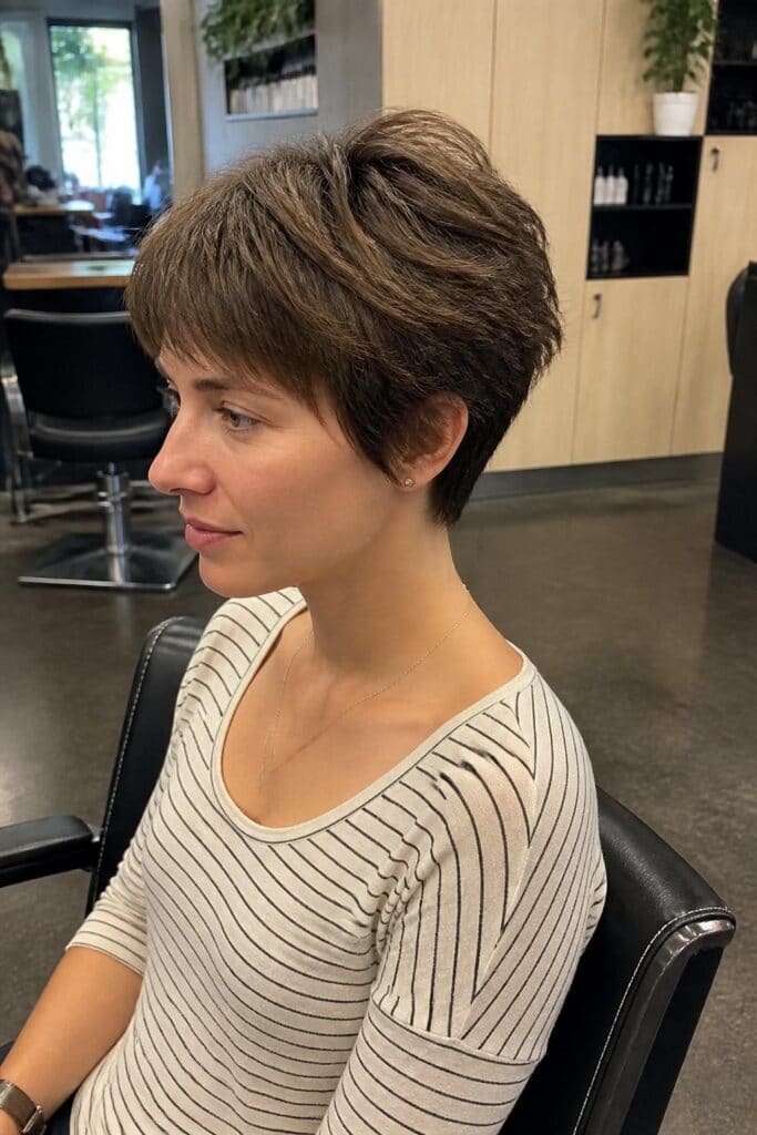 1. Textured Pixie Cut