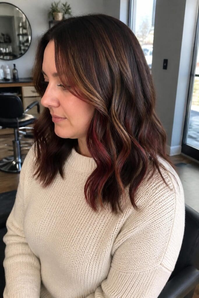 14. Maple and Burgundy Calico