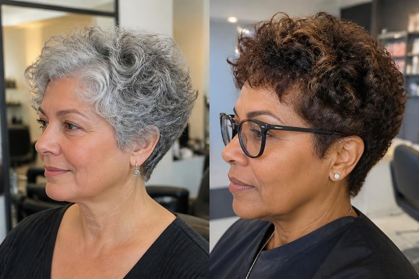 15 Short Curly Hairstyles for Women Over 50