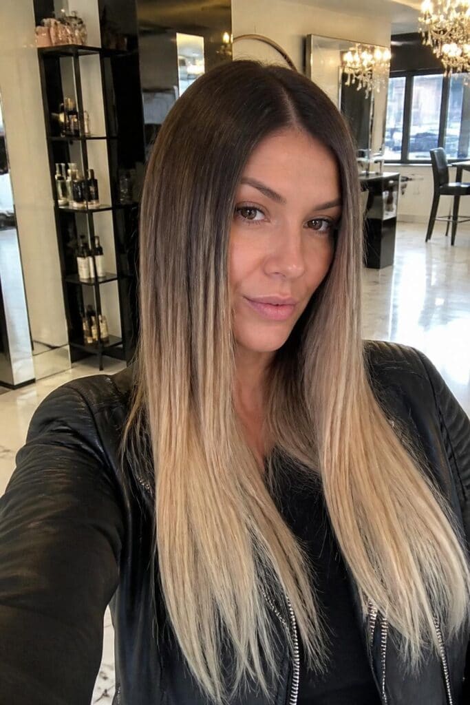 6. Platinum Blonde Ombre