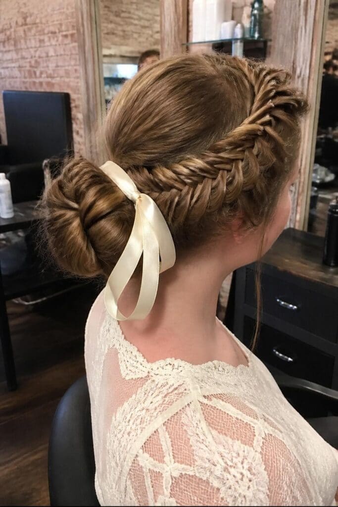 Fishtail Braid Updo