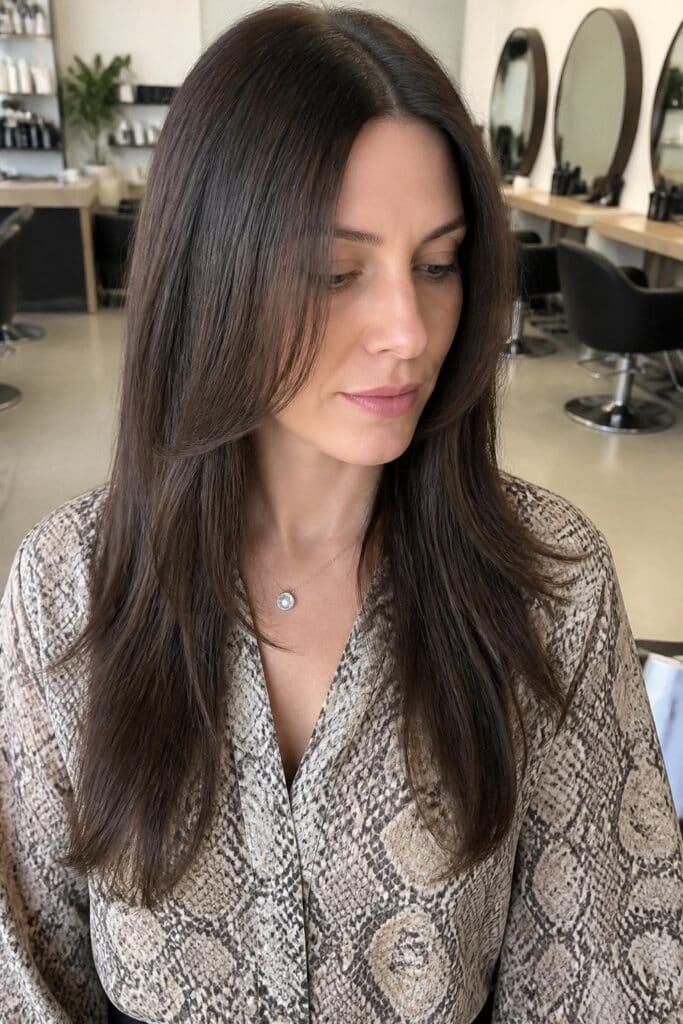 Straight Layers with a Middle Part